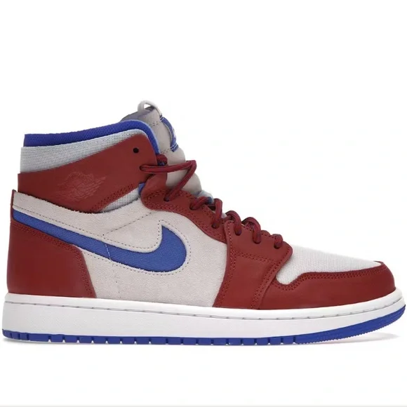 NEW AIR JORDAN 1 ZOOM Air CMFT “TEAM RED” Shoes - Picture 3 of 8